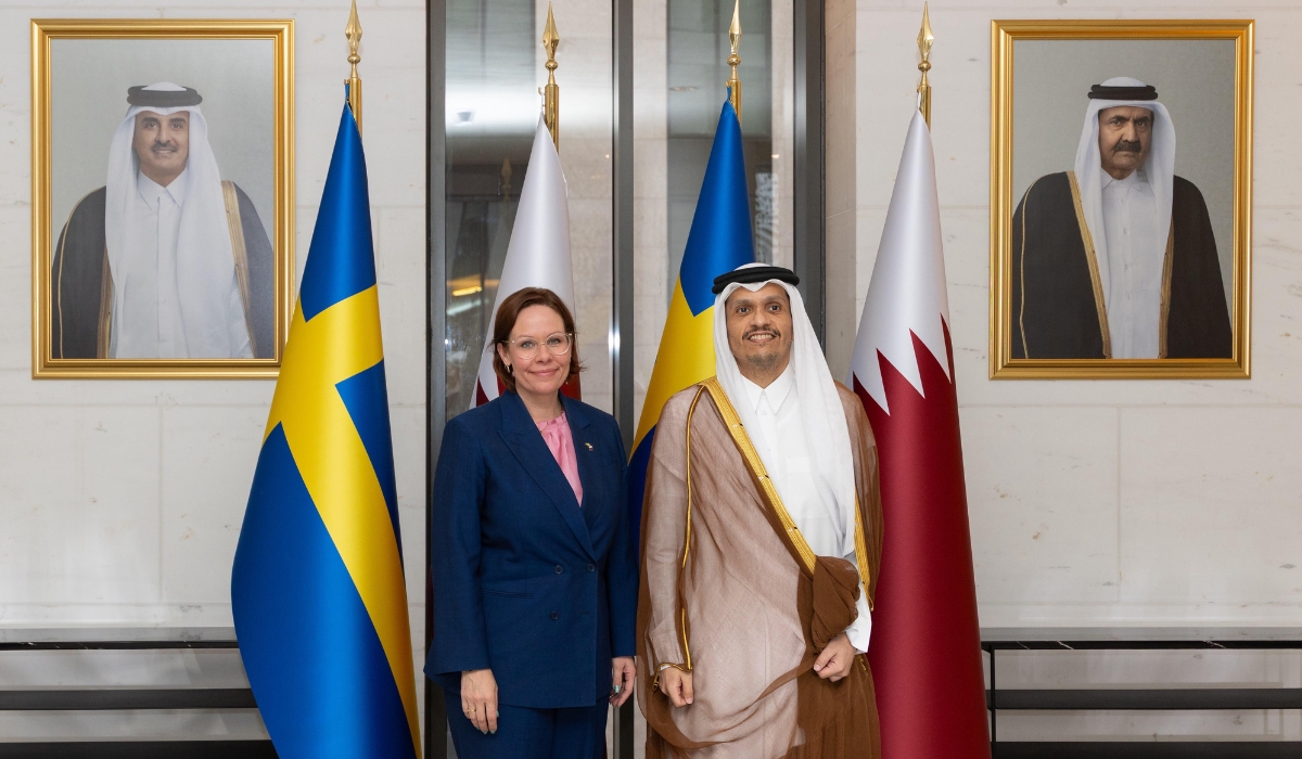 Qatar Prime Minister Meets Swedish Foreign Minister to Discuss Bilateral Ties and Mediation Efforts